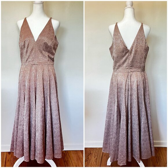 NWT Anthropologie DRESS THE POPULATION -Delilah Dress in Rose Gold, Size Large - Picture 10 of 10